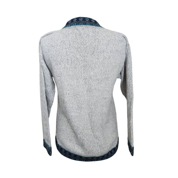 Inka Tradition Baby Alpaca Peruvian Fair Isle Sweater Medium Pullover Cozy Cabin - Picture 4 of 15